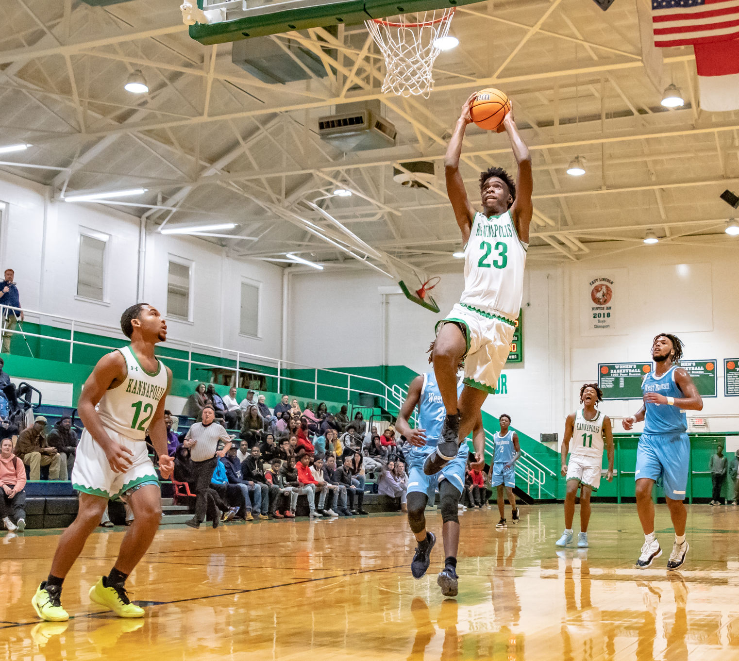 their home basketball game against West Rowan